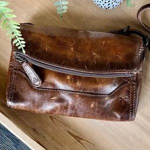 Frye Leather Fold Over Crossbody. Offers accepted